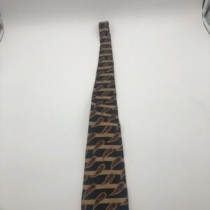 Robert Talbot Studio Nordstrom Mens Tie Blue Gold Design‎ 100% Silk Preowned